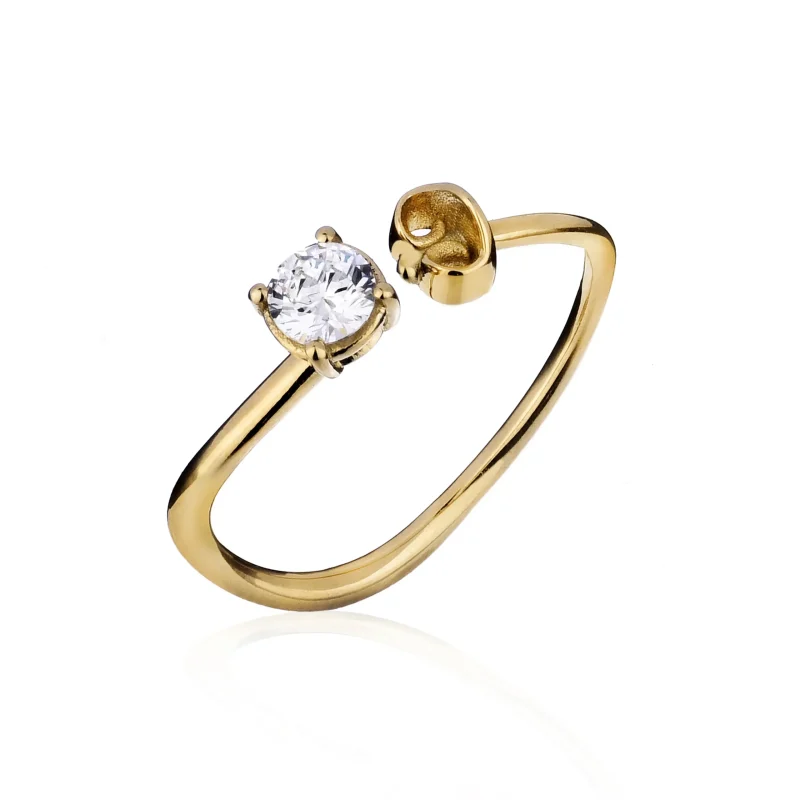 GENDERLESS- PuntoLuceG-S Punto Luce Ring - argento 925 dorato