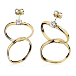Matrimonio Earrings - argento 925 dorato