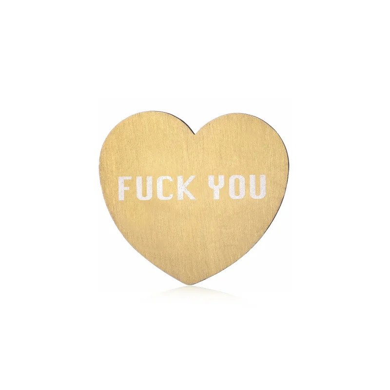 MOODSWINGS- FuckYou-S Targhetta FuckYou color oro