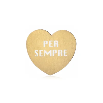 MOODSWINGS-PerSempre-S Targhetta Per Sempre color oro