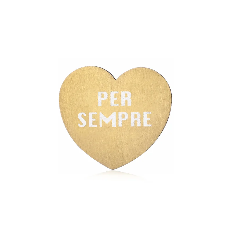 MOODSWINGS-PerSempre-S Targhetta Per Sempre color oro