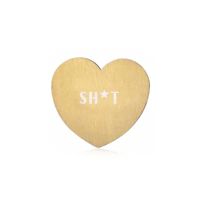 Targhetta Sh*t color oro