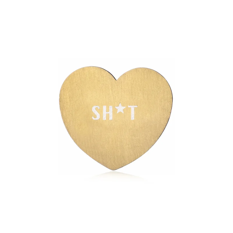 Targhetta Sh*t color oro