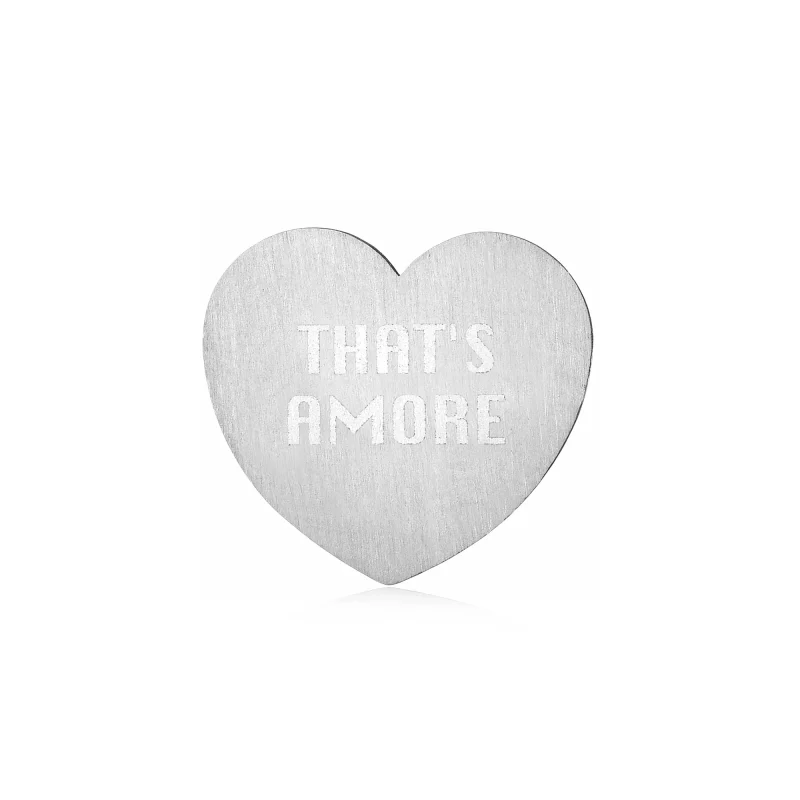 MOODSWINGS- That'sAmoreAG-S Targhetta That's Amore color argento